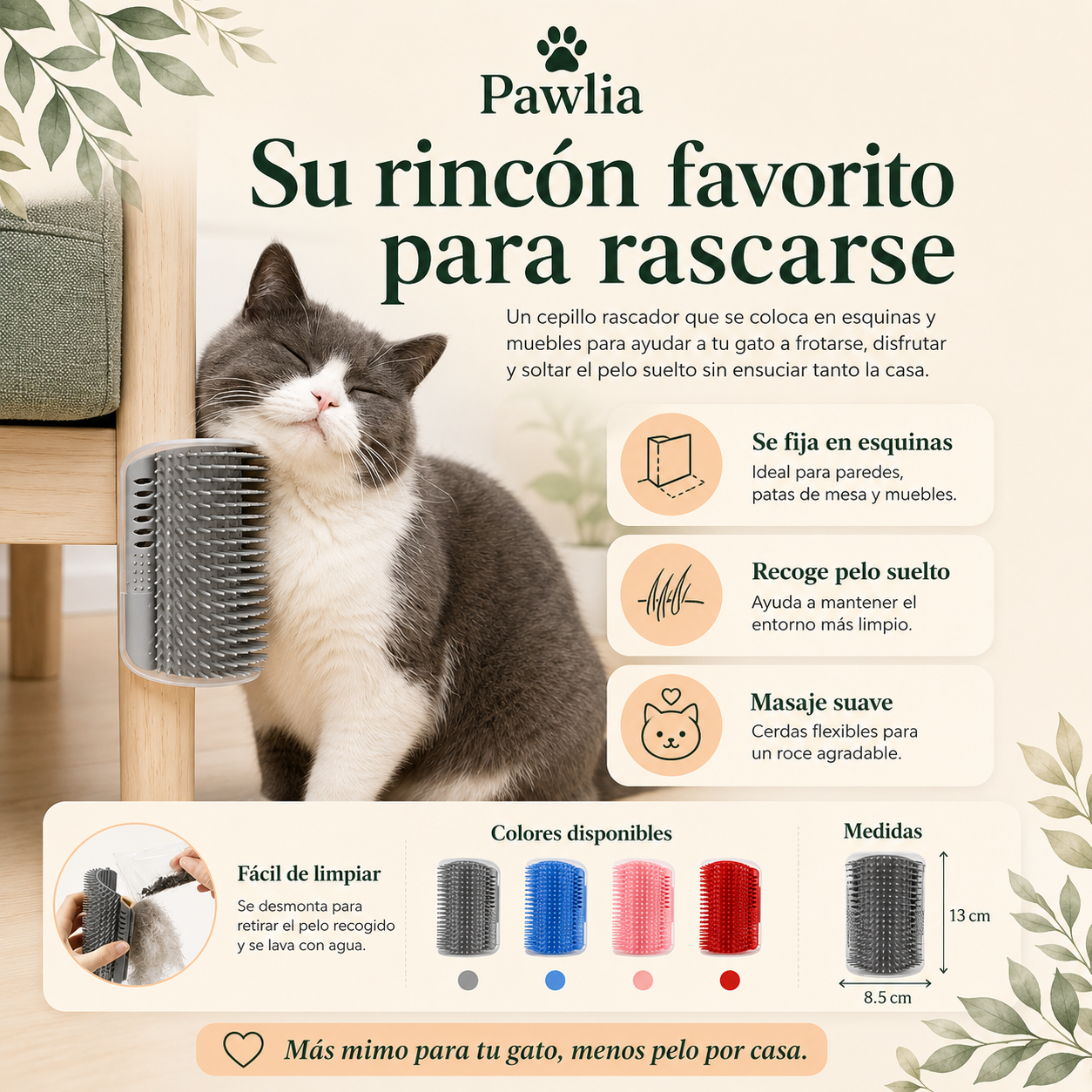 Peine rascador de pared Pawlia