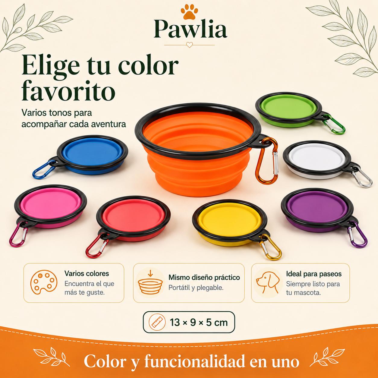 Comedero bebedero plegable Pawlia