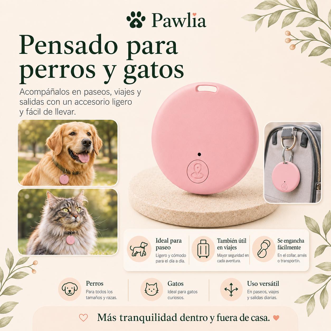 Localizador PawLia para Perros y Gatos