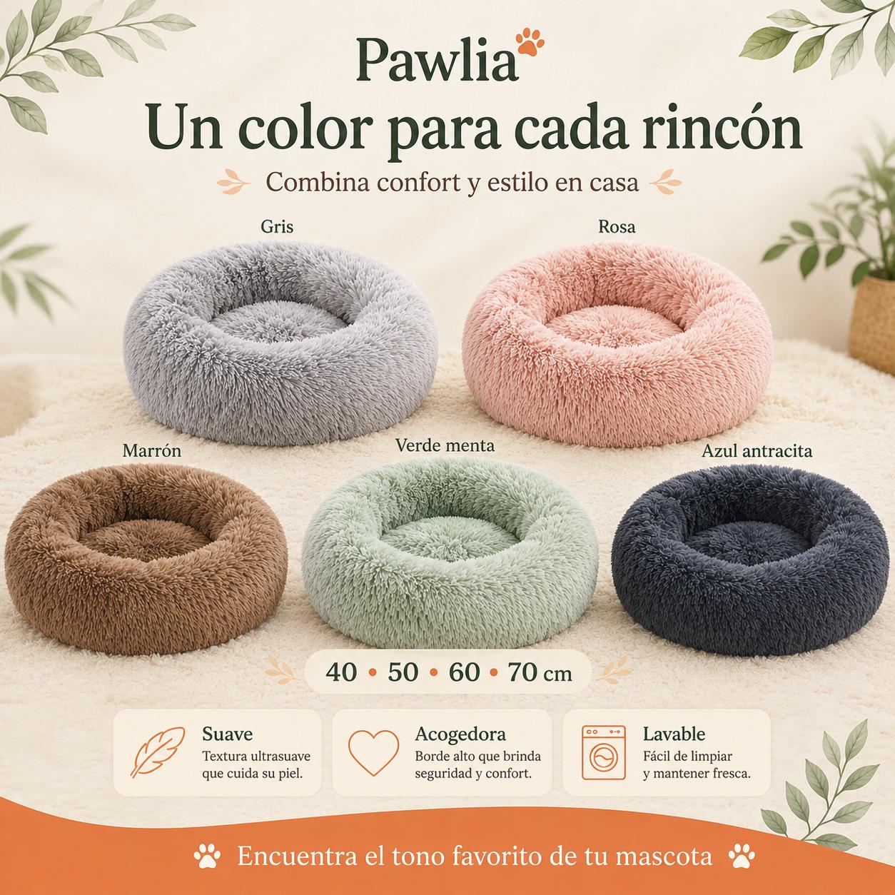 Cama Redonda Lavable