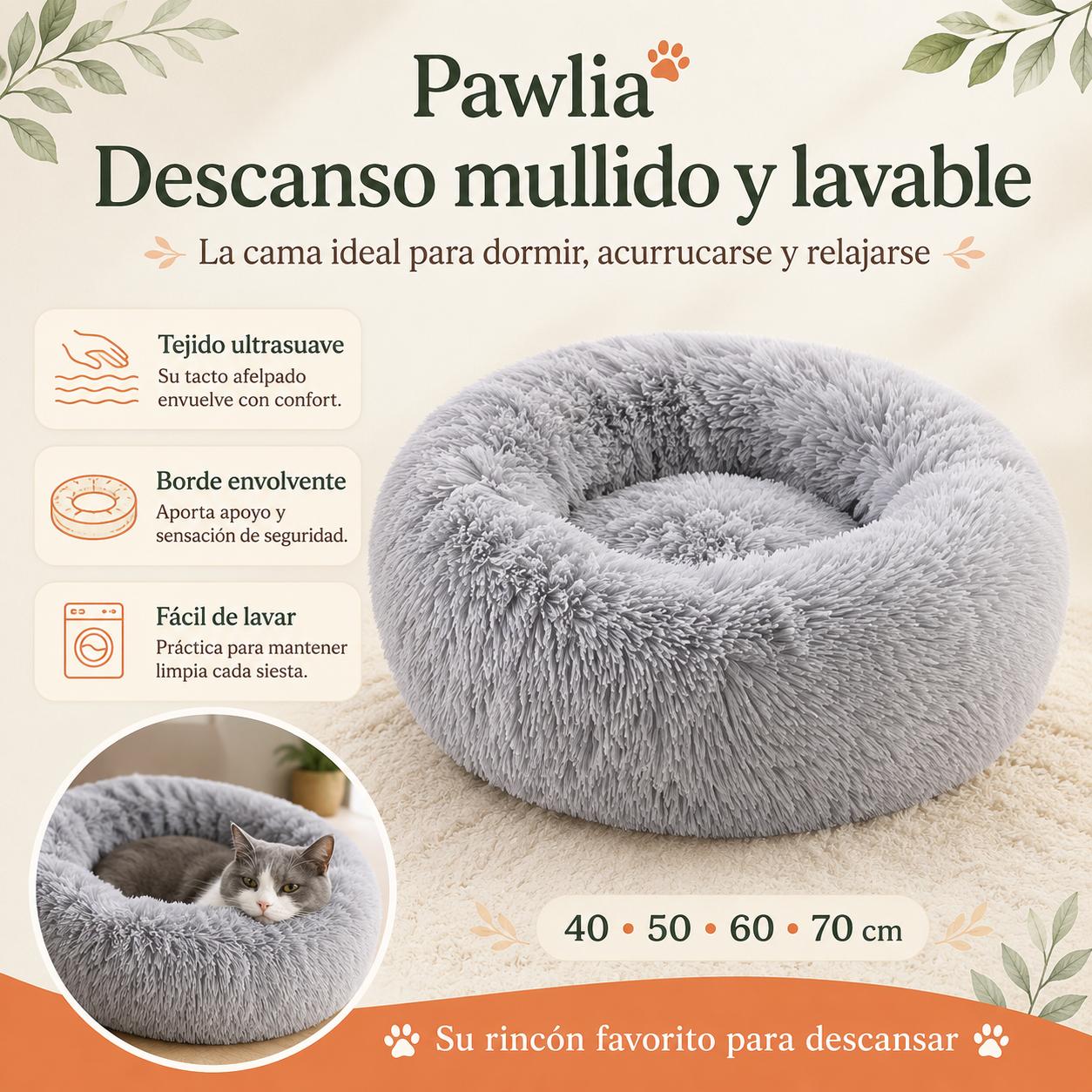 Cama Redonda Lavable