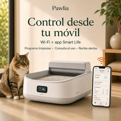Pawlia SmartLitter - Arenero Inteligente Autolimpiable