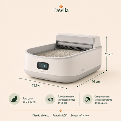 Pawlia SmartLitter - Arenero Inteligente Autolimpiable