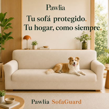 Pawlia SofaShield - Funda Protectora Elástica para Sofá