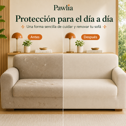Pawlia SofaShield - Funda Protectora Elástica para Sofá