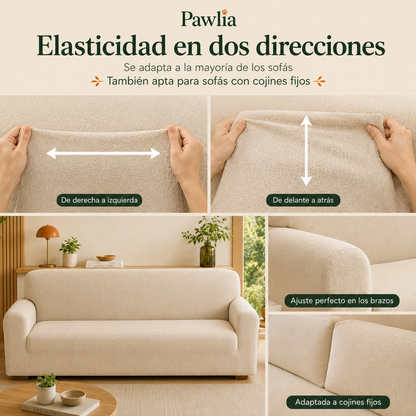 Pawlia SofaShield - Funda Protectora Elástica para Sofá