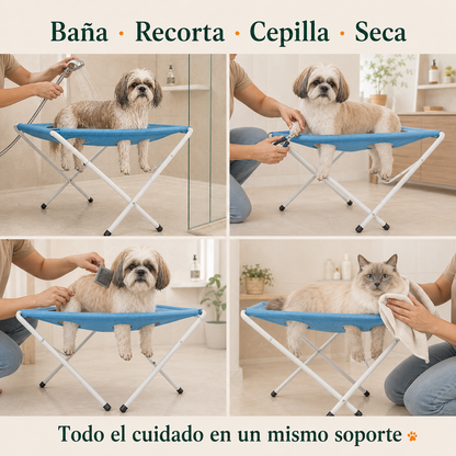 Pawlia BathStand - Soporte Plegable para el Baño de Mascotas
