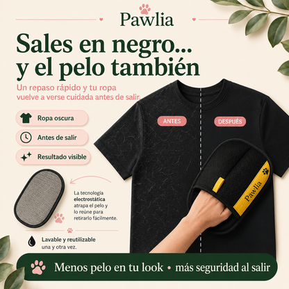 Pawlia FurFree - Guante Quitapelos para Perros y Gatos