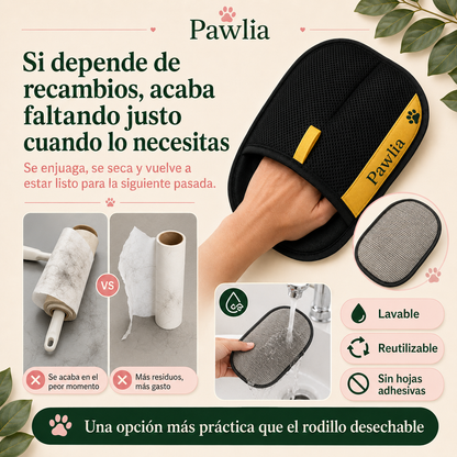 Pawlia FurFree - Guante Quitapelos para Perros y Gatos