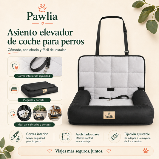 Pawlia CozyRide - Asiento de Coche para Perros