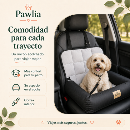 Pawlia CozyRide - Asiento de Coche para Perros