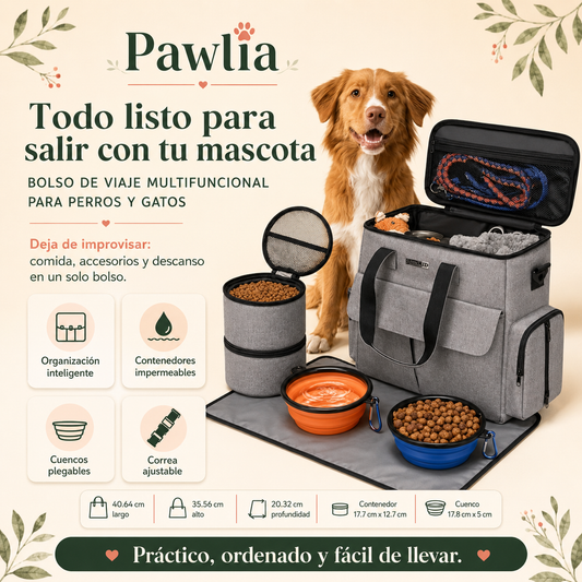 Pawlia TravelNest - Bolsa de Viaje para Perros y Gatos