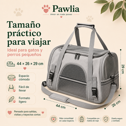 Pawlia SafeCarry - Transportín para Gato o Perro Pequeño