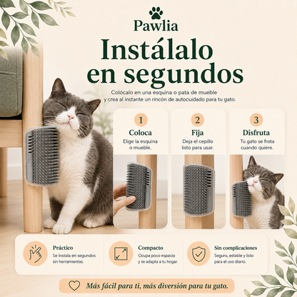 Pawlia ScratchMe - Peine Rascador de Pared para Gatos