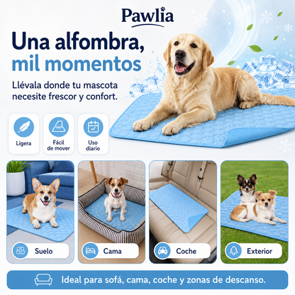 Pawlia CoolMat - Alfombra Refrescante para Perros y Gatos