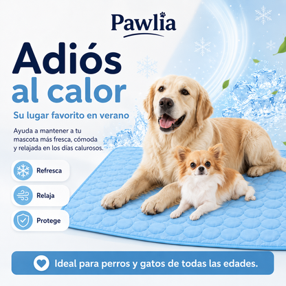 Pawlia CoolMat - Alfombra Refrescante para Perros y Gatos