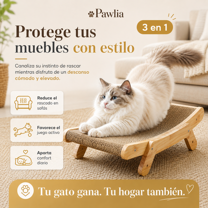 Pawlia LoungeScratch - Hamaca Rascador para Gatos