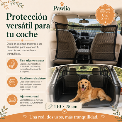 Pawlia SafeNet - Red Protectora para Coche