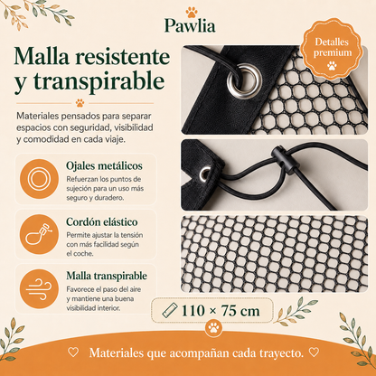 Pawlia SafeNet - Red Protectora para Coche