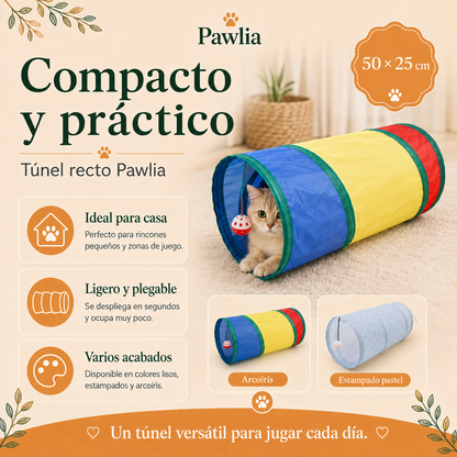 Pawlia PlayTunnel - Túnel Plegable para Gatos