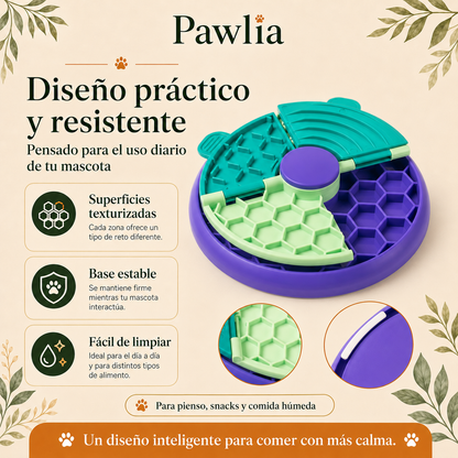 Pawlia SlowBite - Comedero Antiansiedad para Perros y Gatos