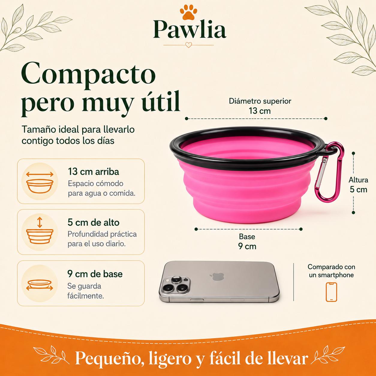 Comedero bebedero Plegable