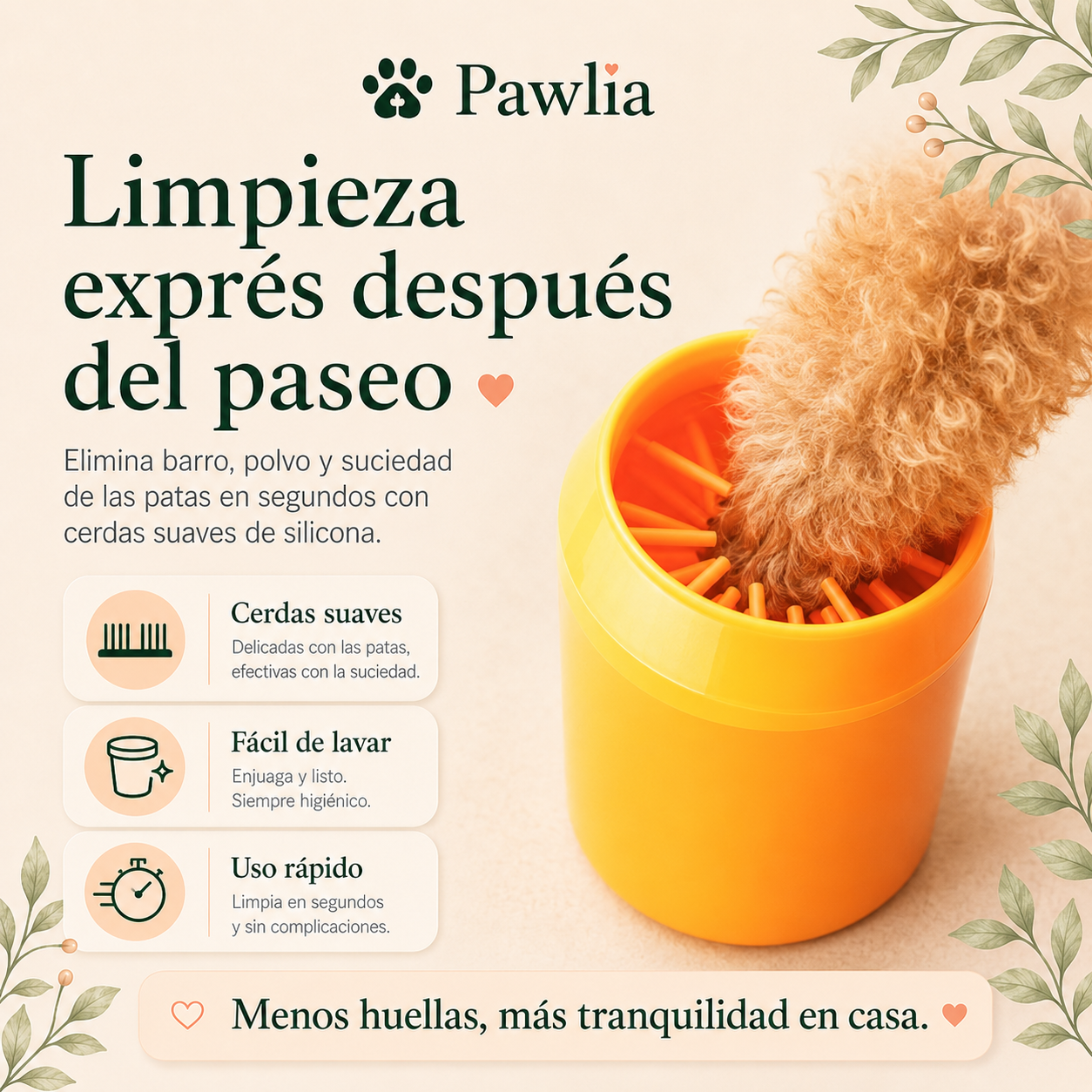 Vaso Limpia Patas