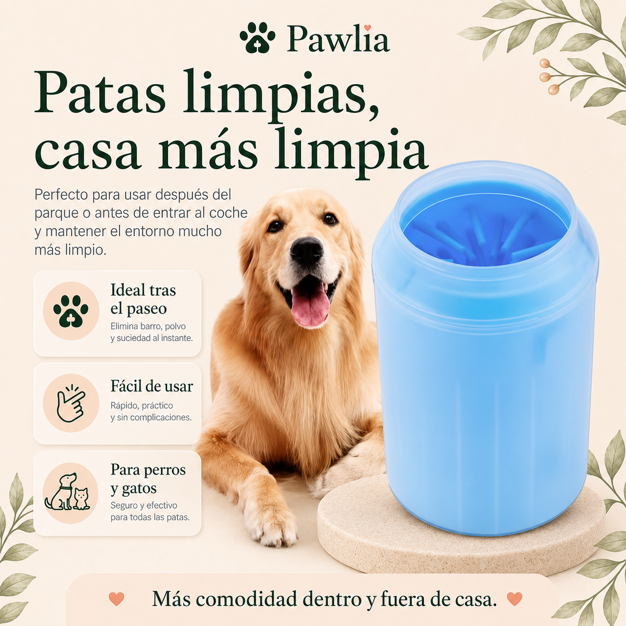 Vaso Limpia Patas