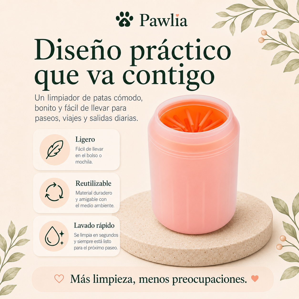 Vaso Limpia Patas