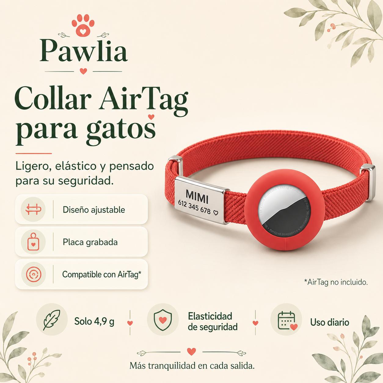 Collar AirTag para Gatos