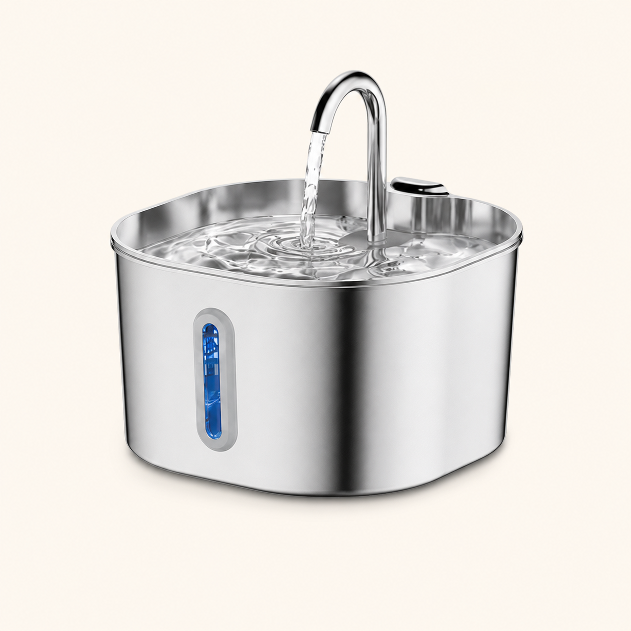 Pawlia AquaFlow fuente de agua de acero inoxidable de 2,2 L