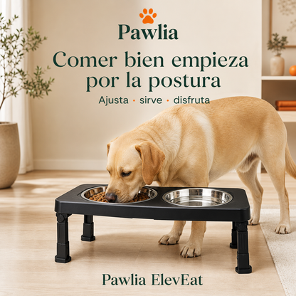 Pawlia ElevEat - comedero elevado ajustable