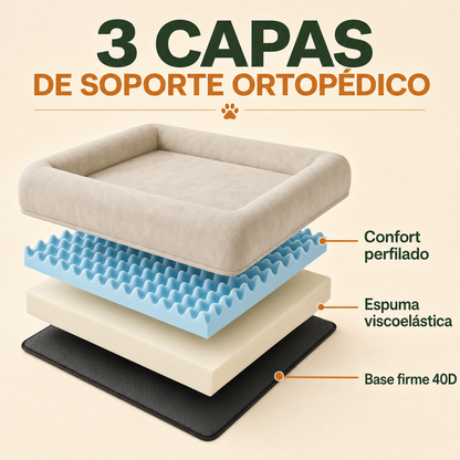 Tres capas de soporte ortopédico de Pawlia OrthoRest