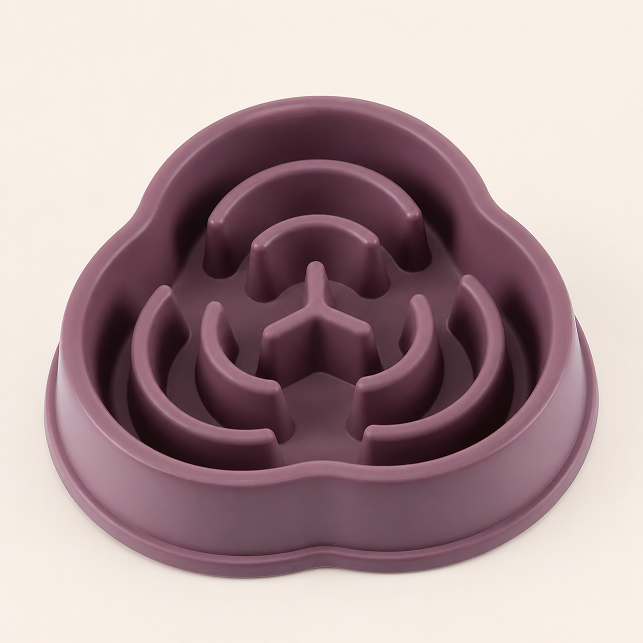 Pawlia SlowBite morado ciruela con laberinto circular