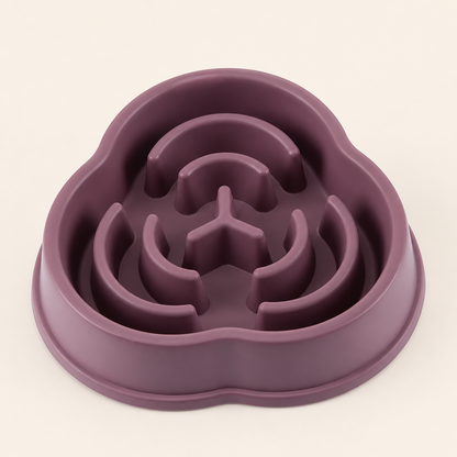 Pawlia SlowBite morado ciruela con laberinto circular