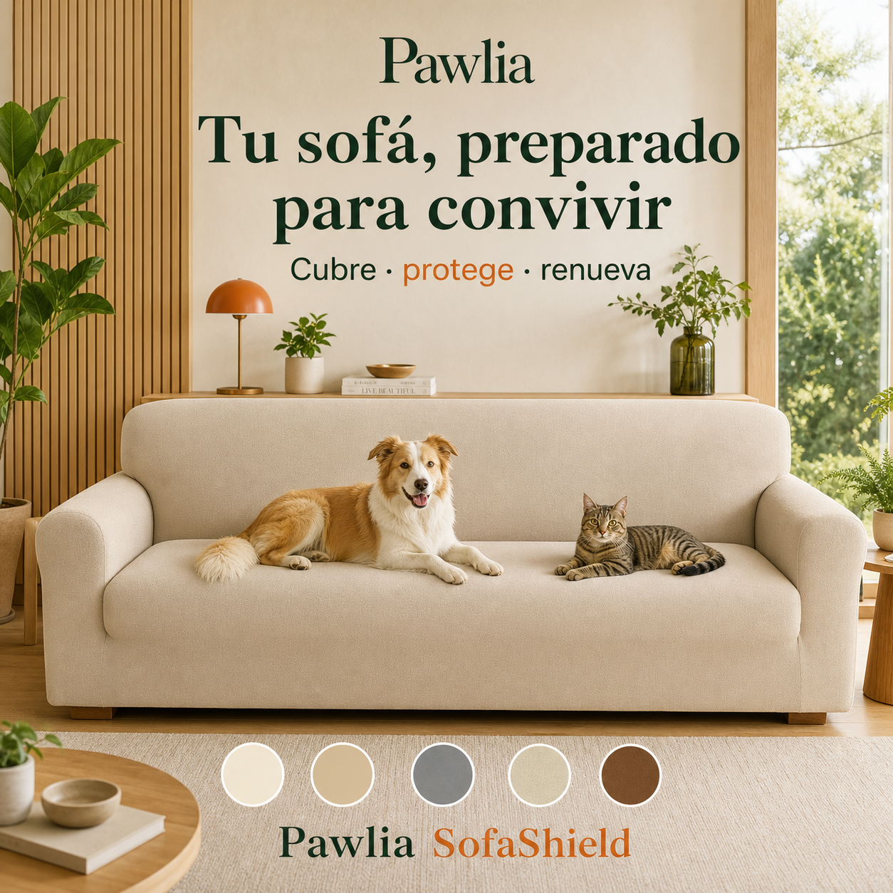 Pawlia SofaShield - funda protectora de sofá